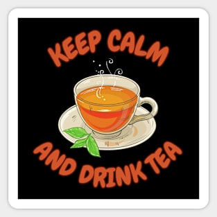 Keep calm and drink Green tea Sticker